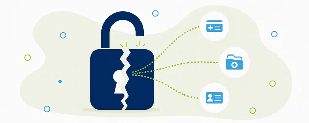 Illustration of a healthcare data breach showing the need for cyber security for healthcare providers